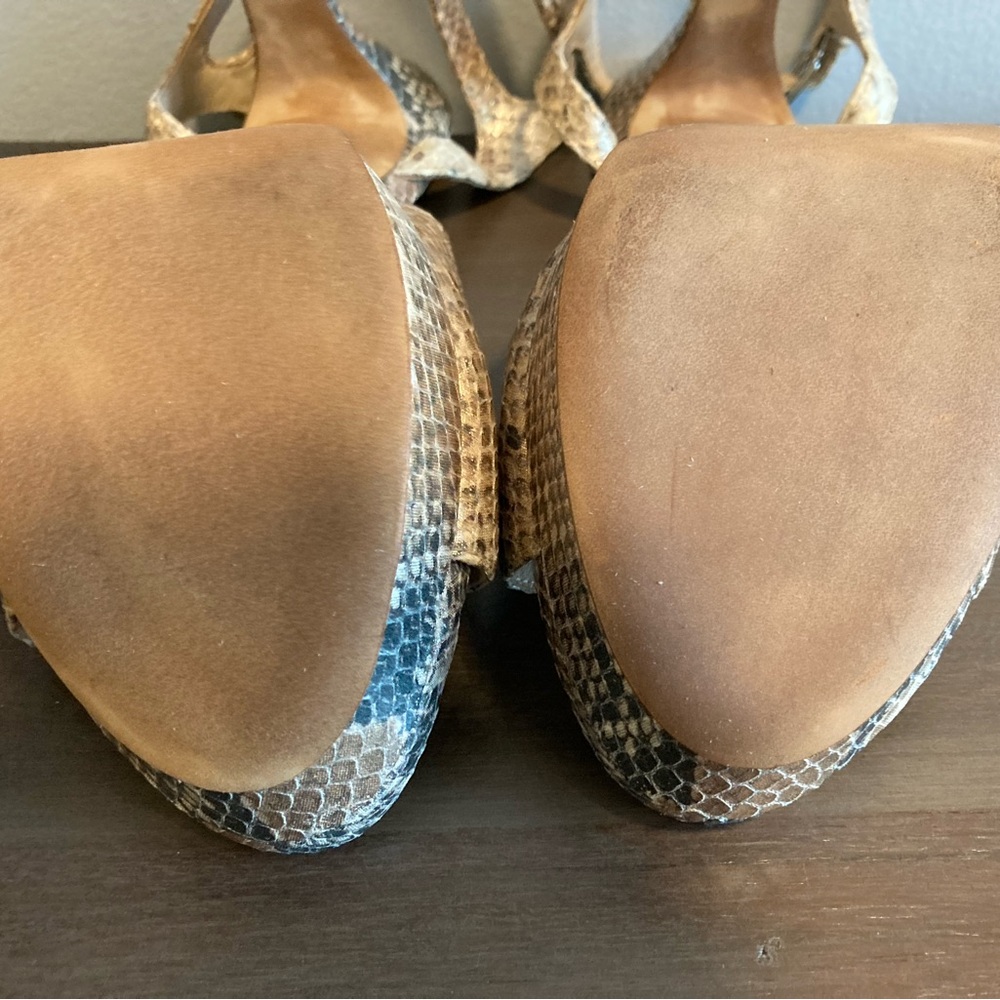 NWOT- Leather Ankle Strap Platform heels - Via Spiga “Brooke” model. Never worn. - Picture 8 of 10